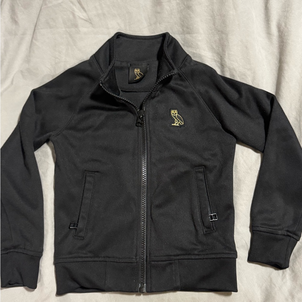 OVO Black Kids Hoodie with Gold Logo